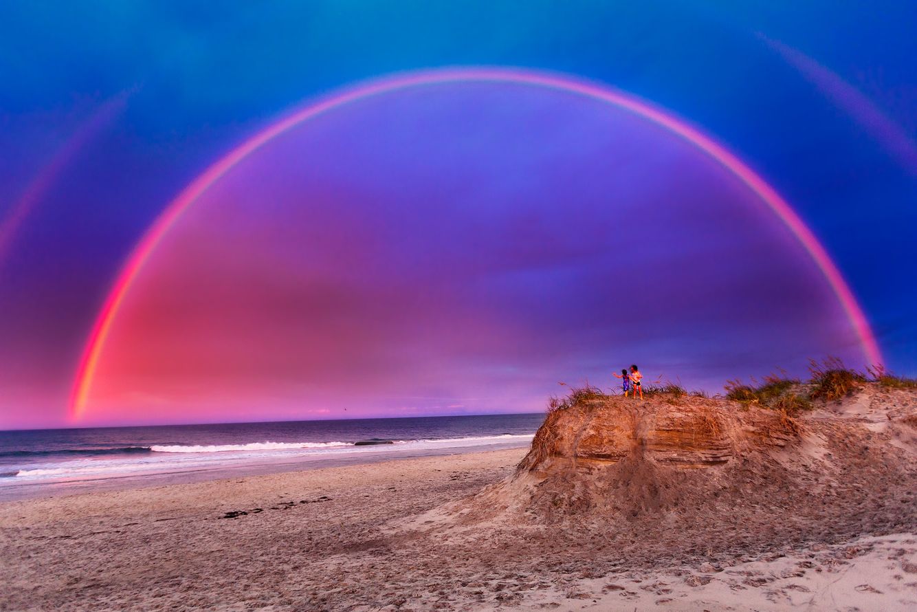 Full Double Rainbow - Landscape Image The Dunes of OBX.jpg