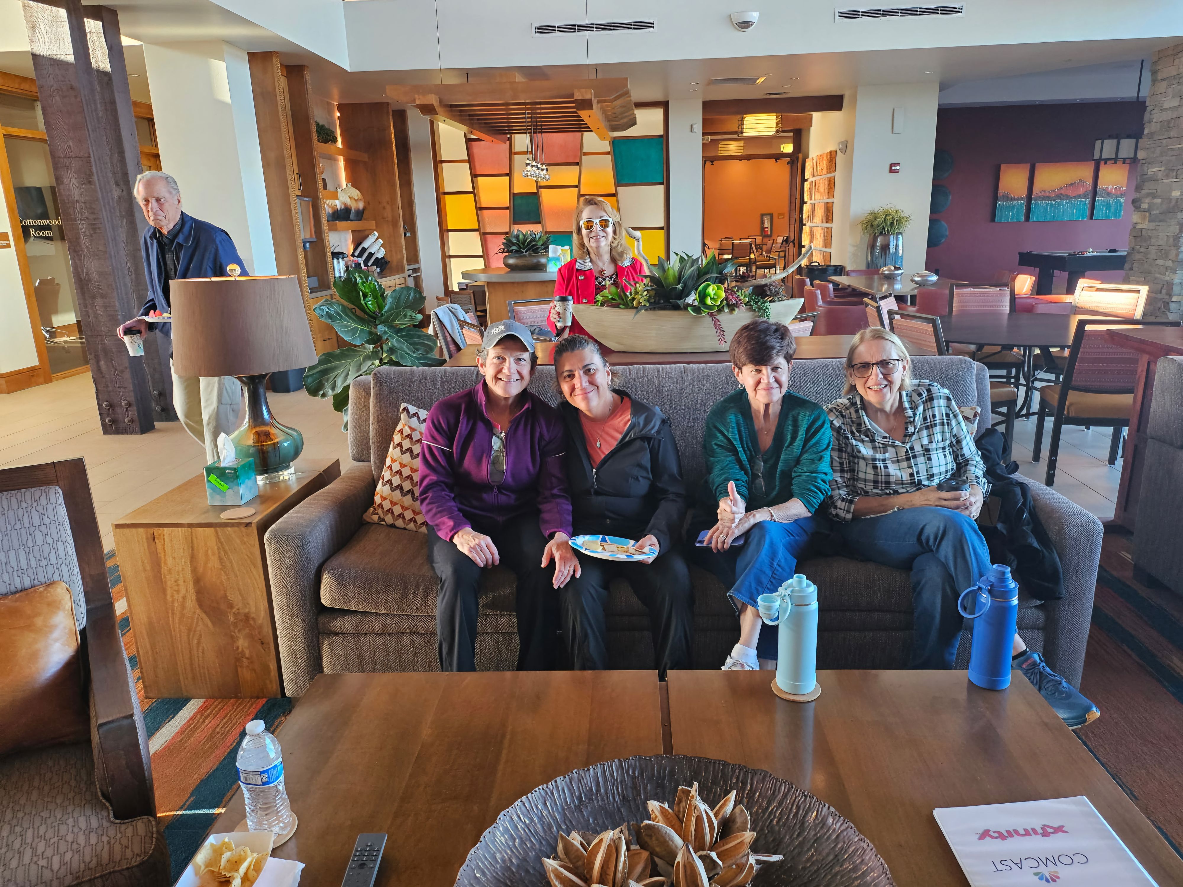 Tracey Briggs, CJ Oselio, Elizabeth McHane, and Donna Hawkins are all smiles.