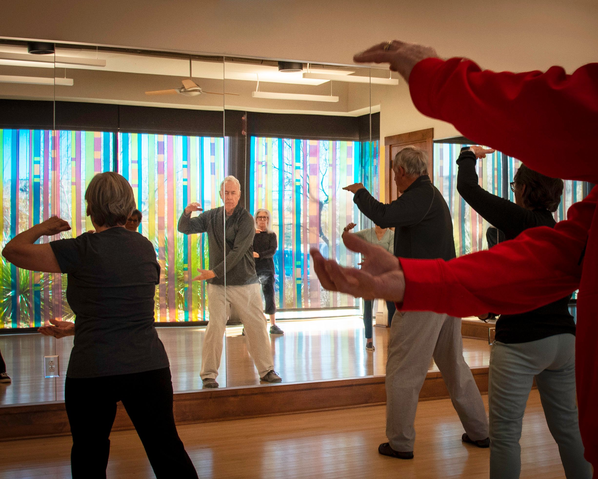 Class working in layered practice. DSC_5387 Layered Practice View.jpg