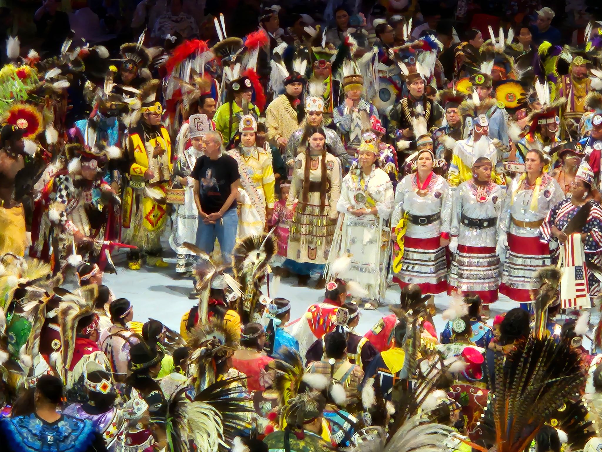 Miss Indian World and her court