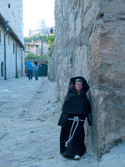 searching for guidence in Assisi, italy