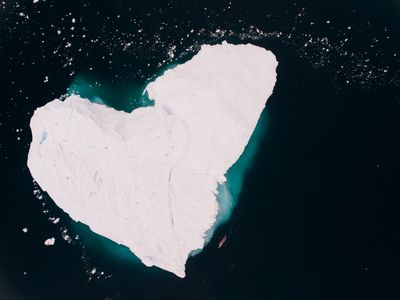 Lewis Pugh swims past a heart-shaped iceberg, Antarctica. KT_161214_LewisPugh_HurtigrutenAntarctica_0050.jpg