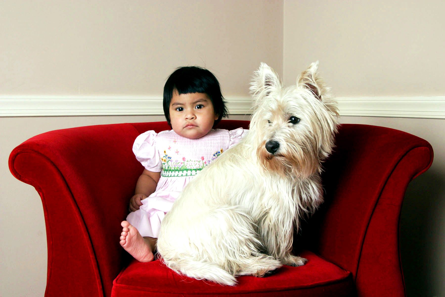 Girl and her companion