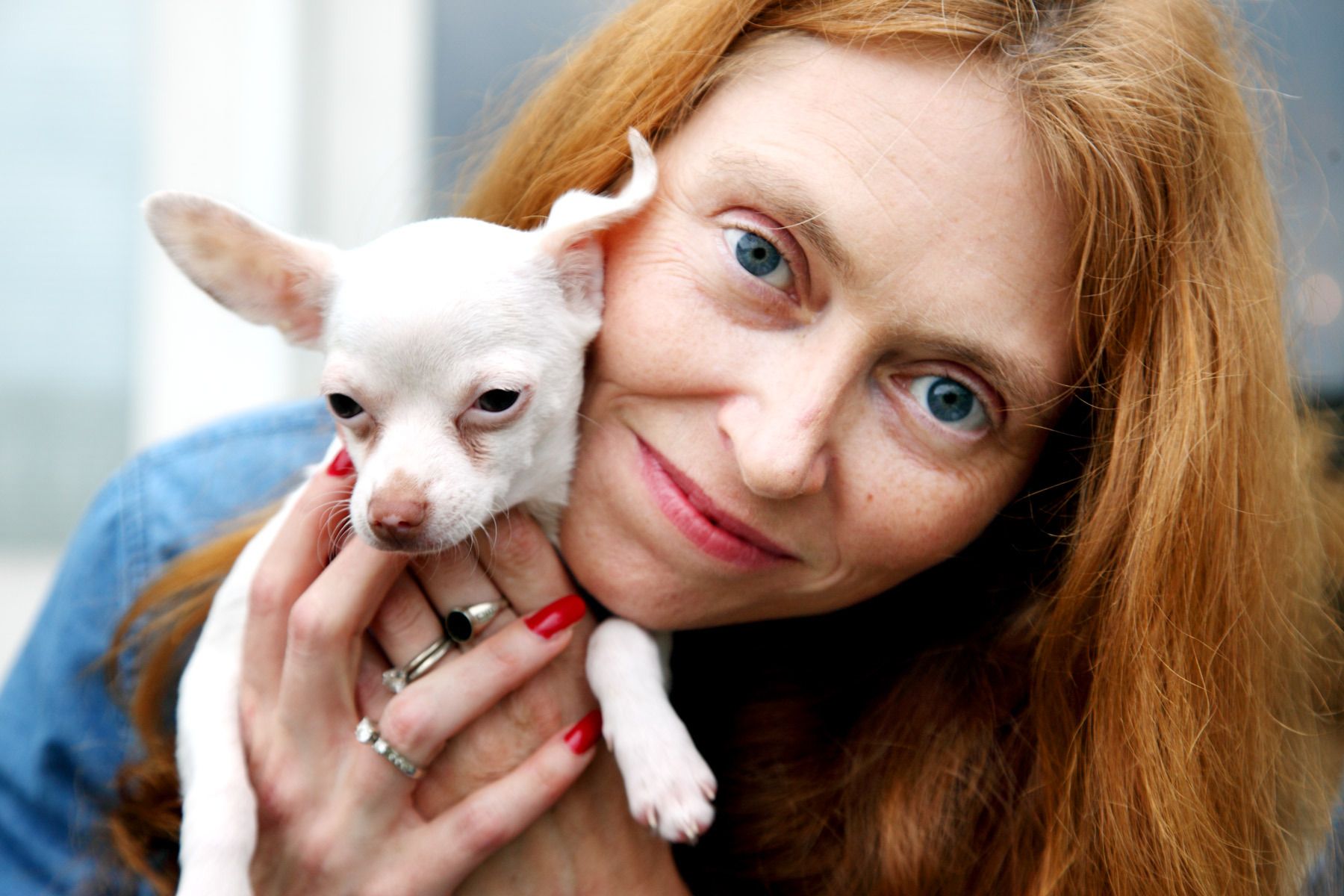 Sue Ellen and her chihuahua