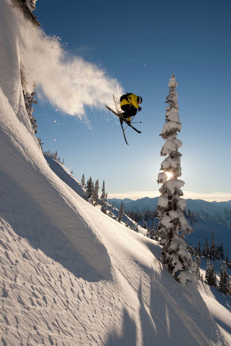 Ian Morrison skiing at Backcountry Snowcats near Pemberton BC