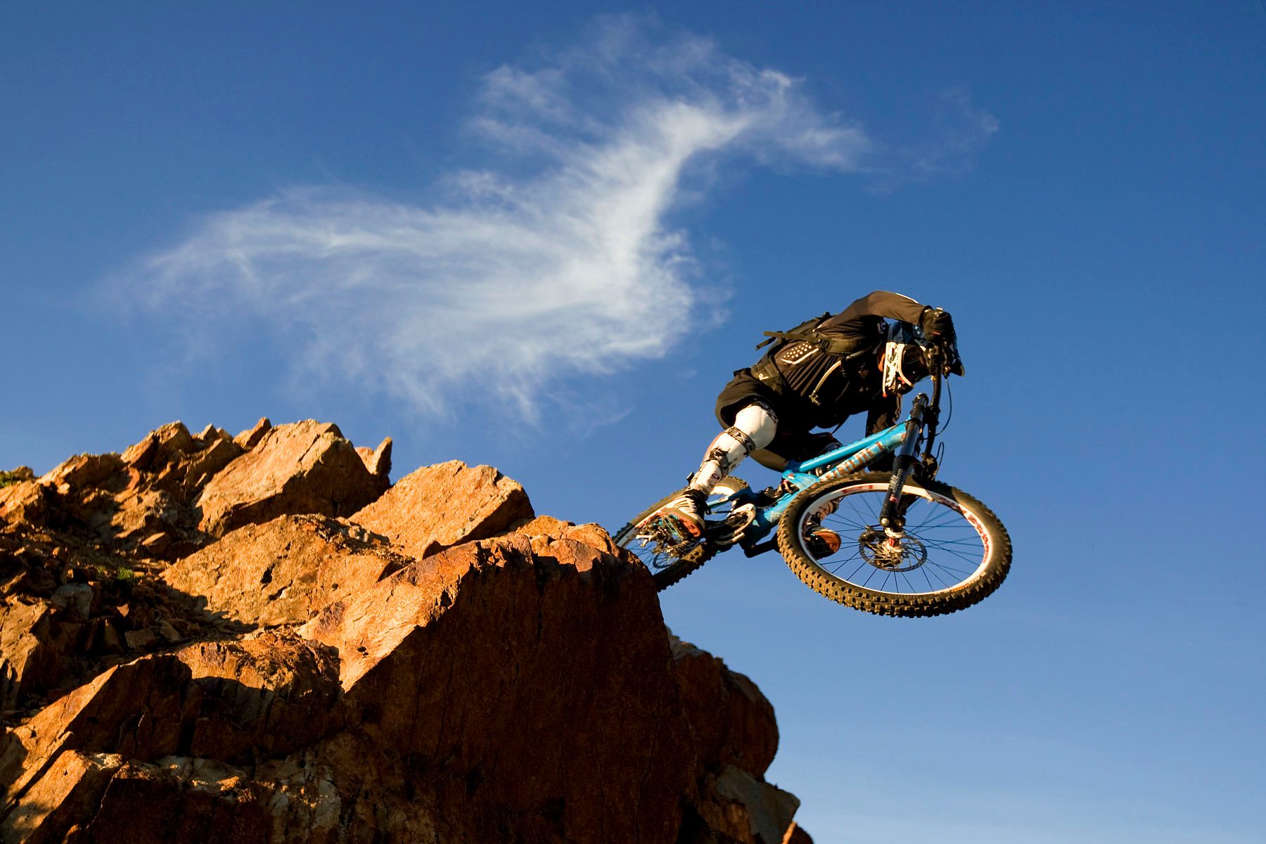 Richie Schley riding Garbanzo area Whistler Mountain