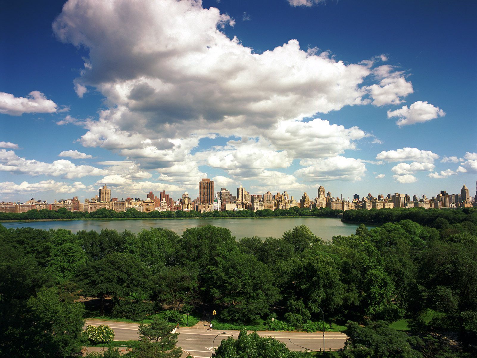 Central Park and the reservoir from 300 Central Park West