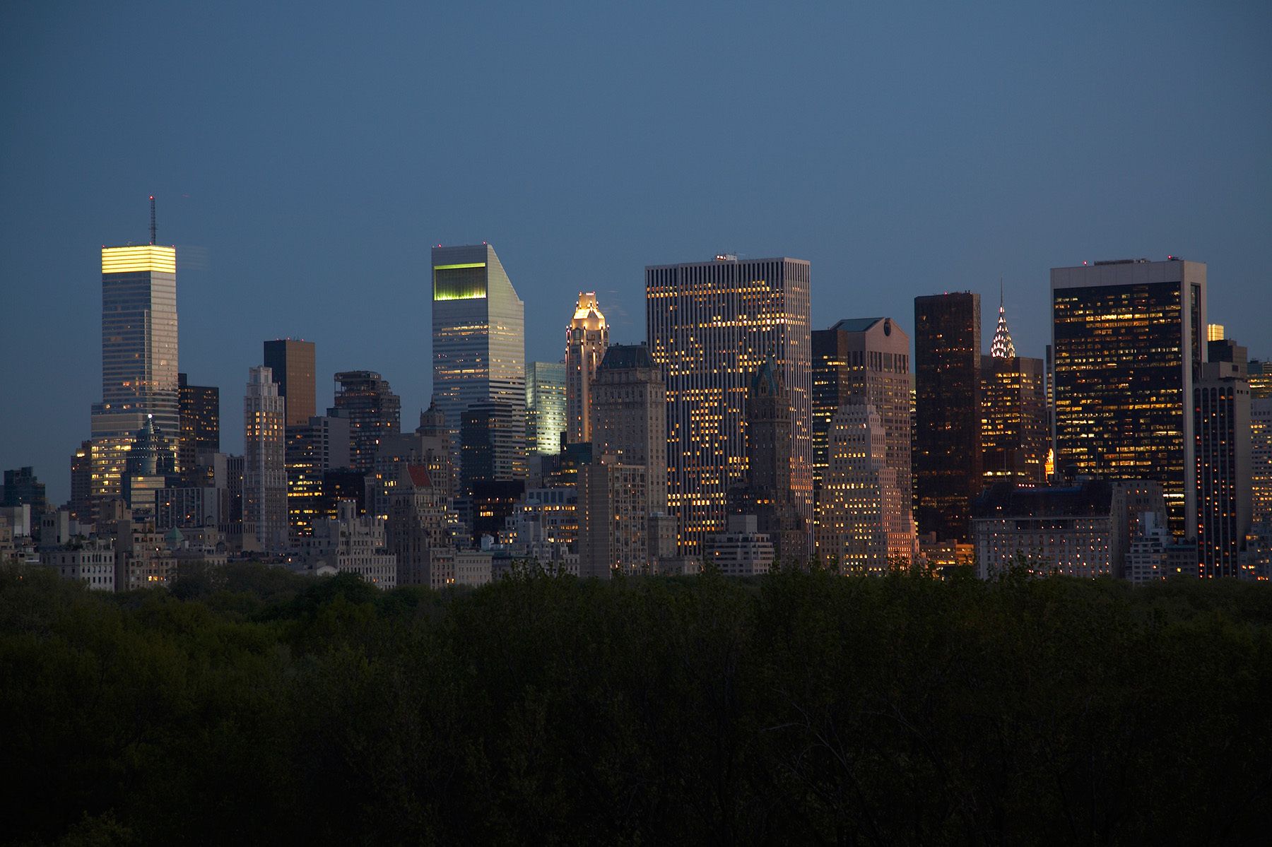 Central Park and midtown from 211 Central Park South