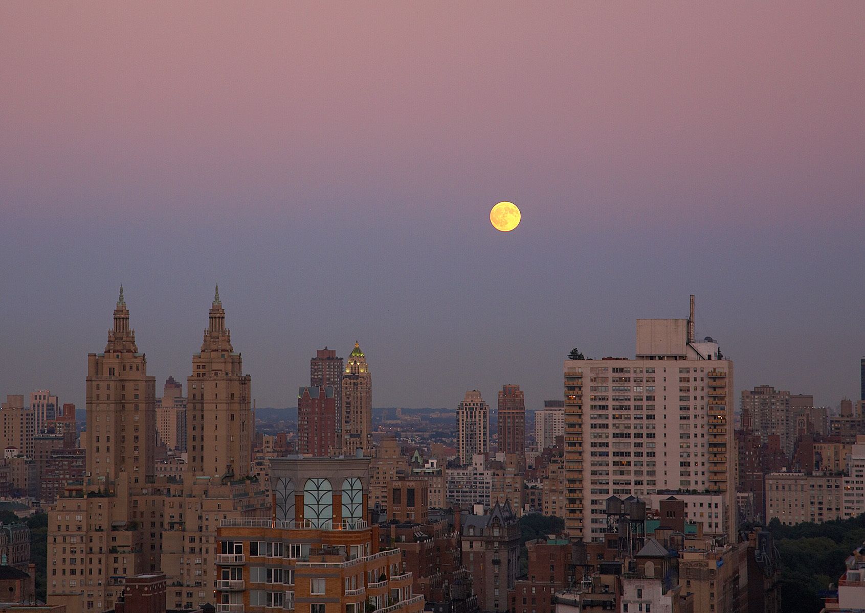 Moonrise over Manhattan