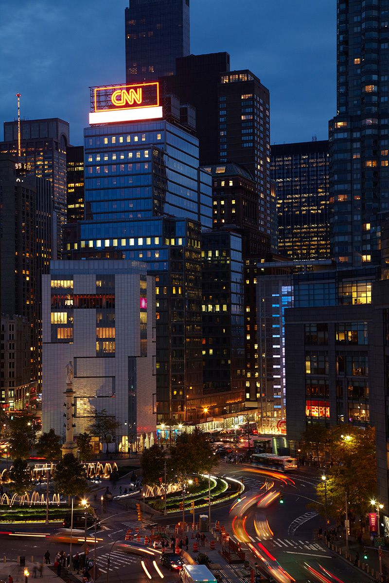 Columbus Circle from 15 Central Park West, 9th floor