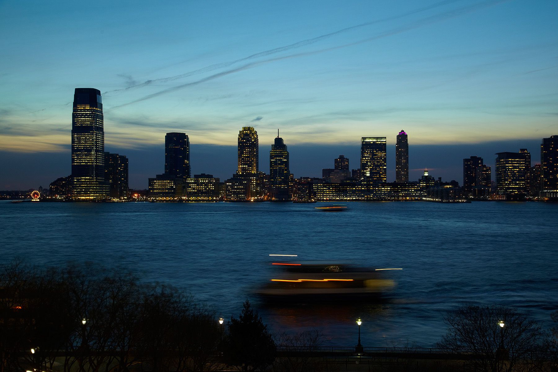 View of the Hudson River from Battery Park City