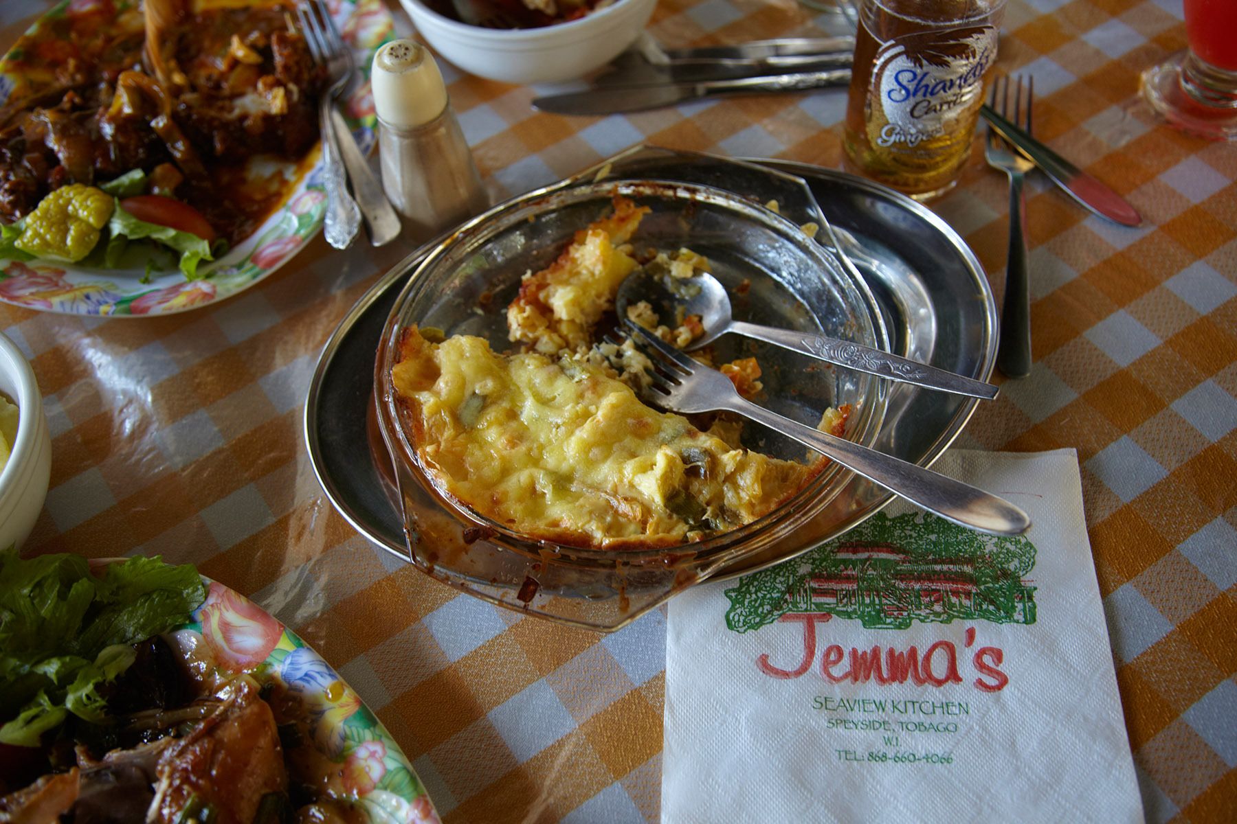 Jemma's famous breadfruit pie, Tobago
