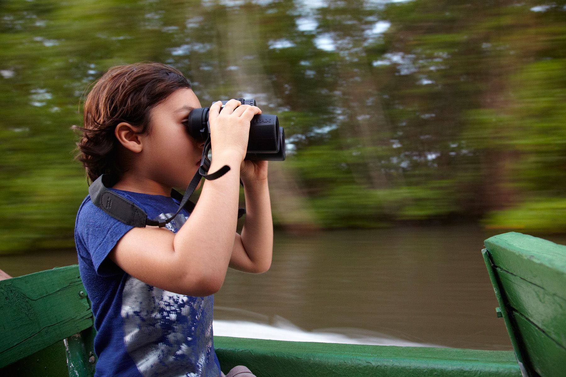 On the hunt for critters, Caroni Swamp, Trinidad