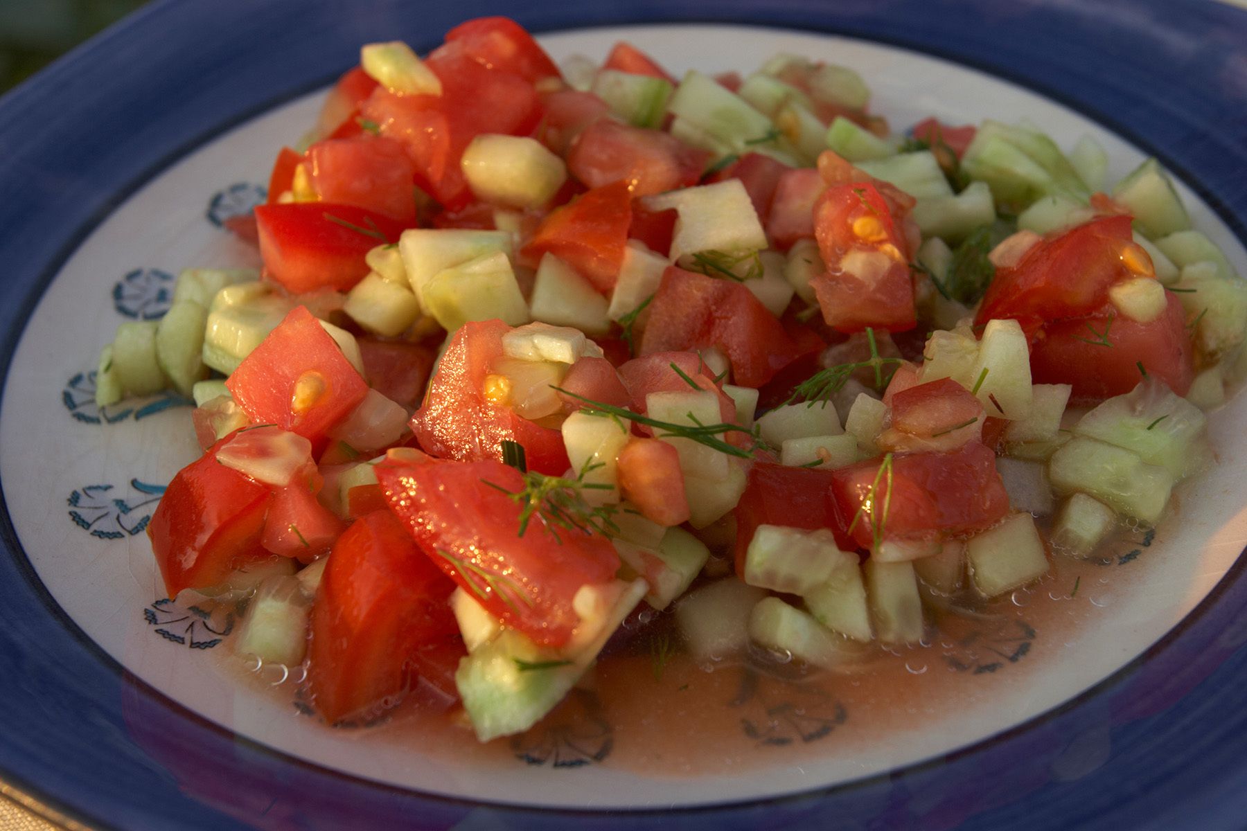 Tomato and cucumber salad, Turkey