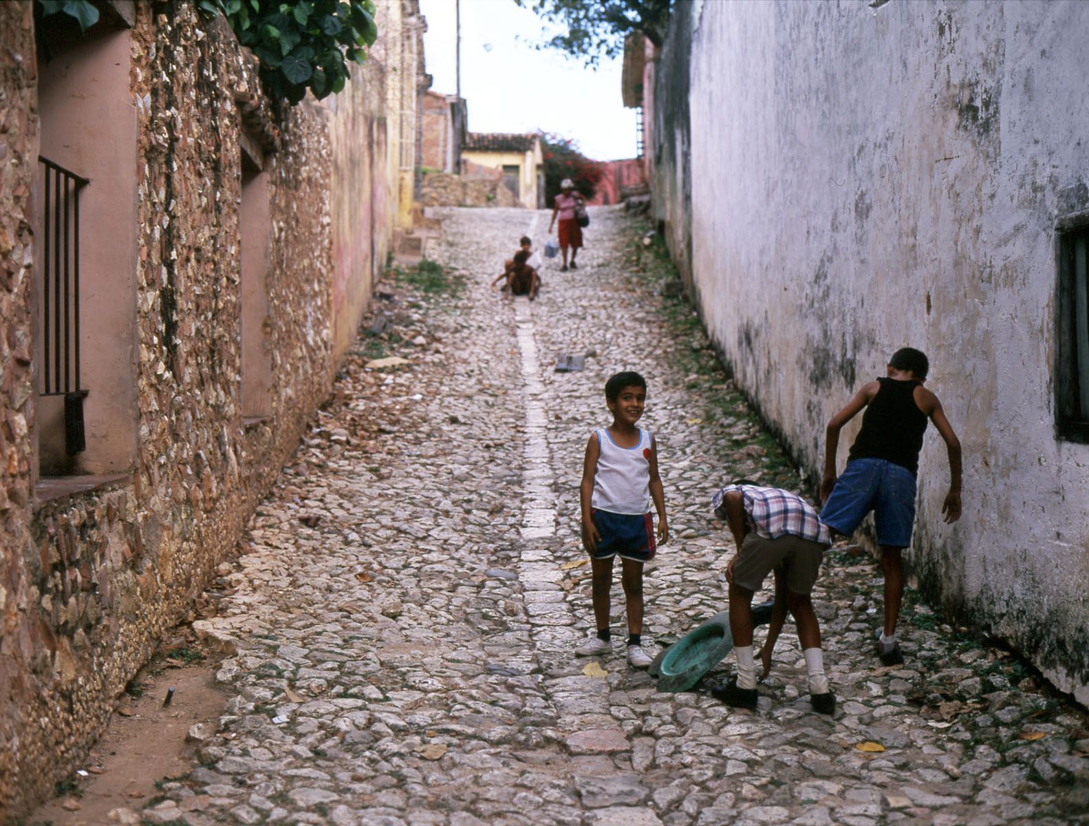 Children playing in the streets of Trinidad
