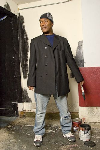 Portrait of comic Paul Mooney by photographer Dan Dion. Paul Mooney