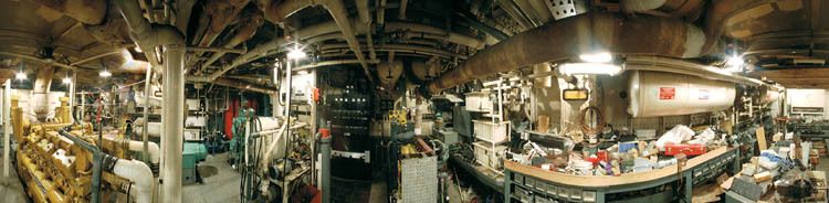 Engine Room of The Robert Gray