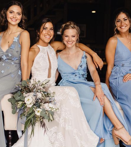 Beautiful Bride and Bridesmaids - CampBride