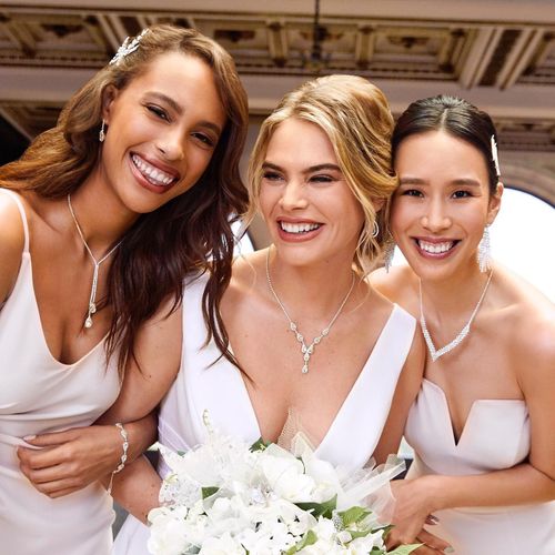Bride and Two Bridesmaids - CampBride