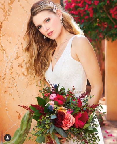 Stunning Bride with Flowers - CampBride