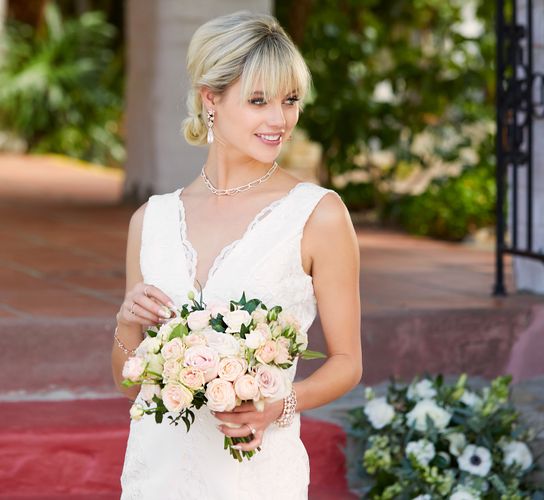Bride with Flowers  Photo