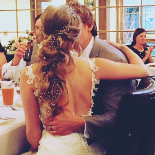 Back of Bride and Groom