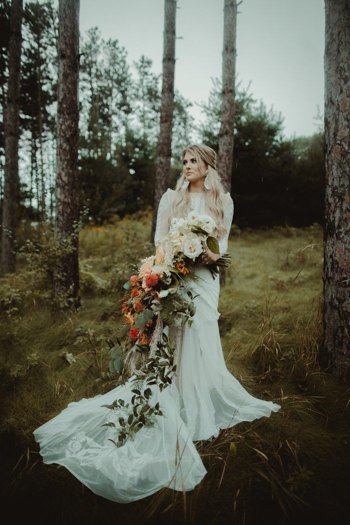 Bride in Forest - CampBride