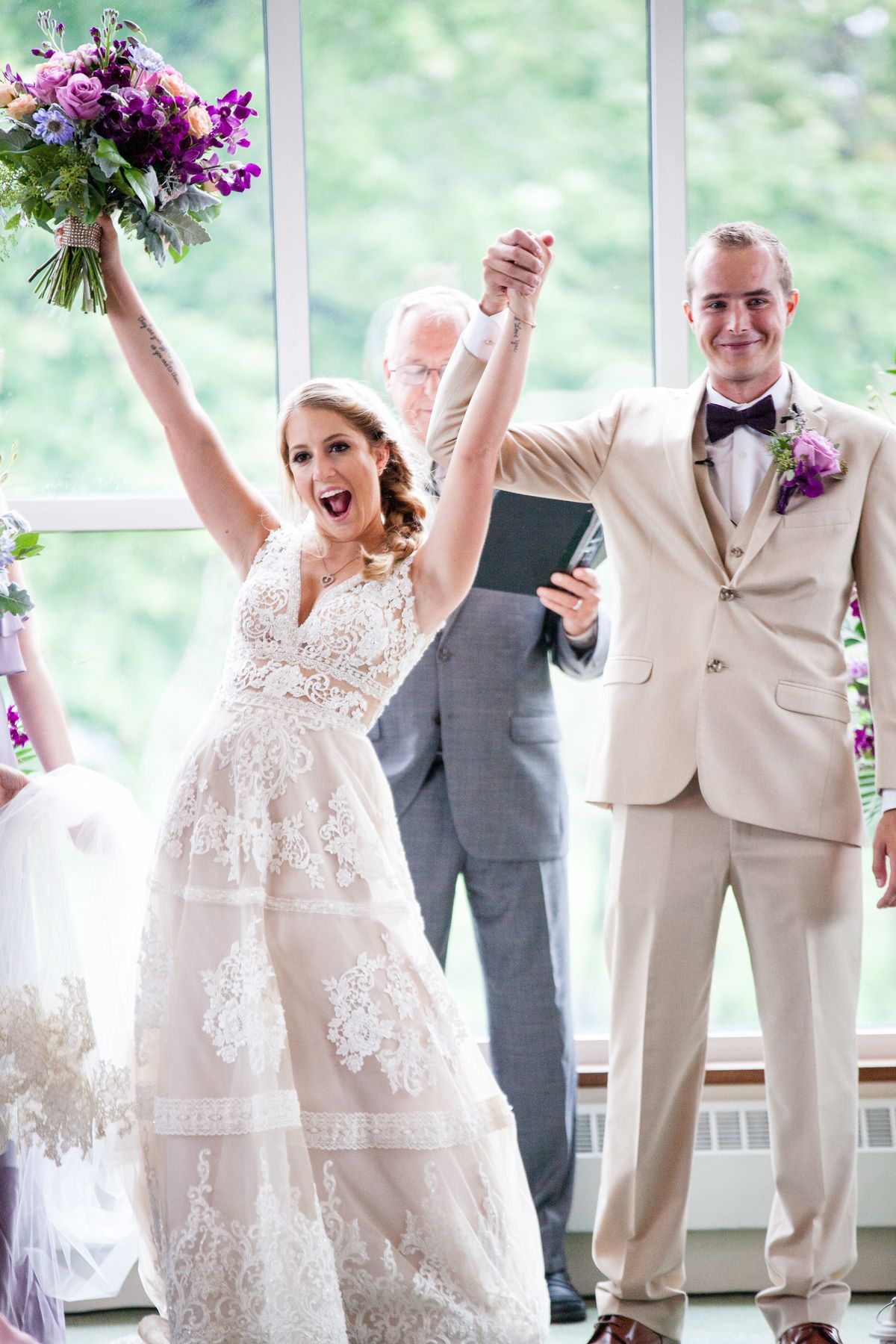 Beautiful Bride Excited To Be Married - CampBride onsite bridal hair and makeup in Illinois Beautiful Bride Excited To Be Married - CampBride