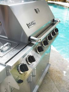 stainless gas grill