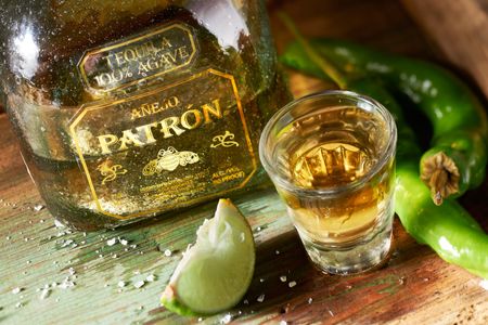 Patron tequila shot Patron tequila shot
