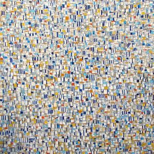 Cabana Blue, 60x60" oil on canvas, 2016