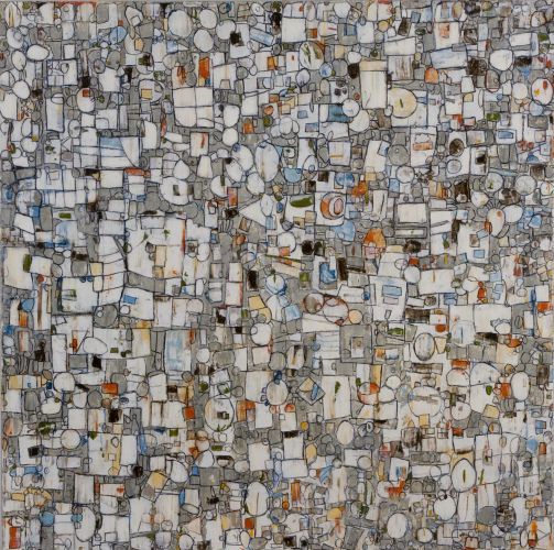 Warm Grey/White 200848x48 Oil - SOLD