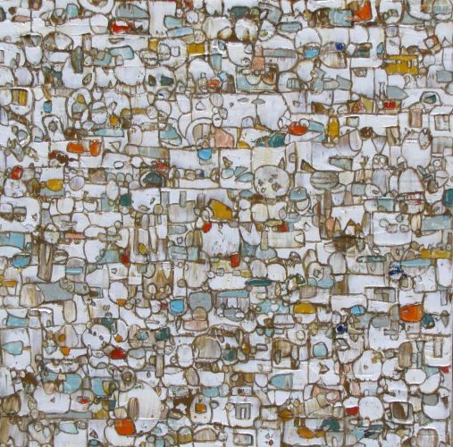 Ermine White, 24x24, oil on canvas, 2014