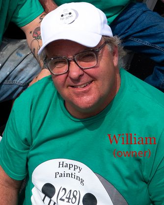 William Patrick, Owner of Happy Painting est. 2017