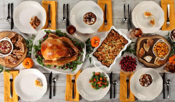 Dinner Food Photography-Thanksgiving Spread