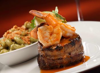 Dinner Food Photography-Filet and Shrimp
