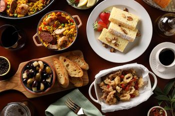 Dinner Food Photography-Assorted Spanish Foods