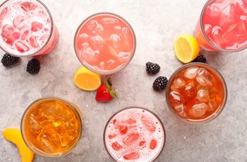 Drinks Food Photography-Assorted Flavored Iced Teas