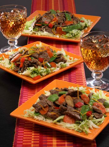 Dinner Food Photography-Asian Steak Salad