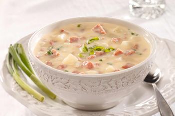 Lunch Food Photography-Ham and Potato Soup
