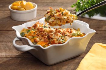Dinner Food Photography-Broccoli Cheese Casserole