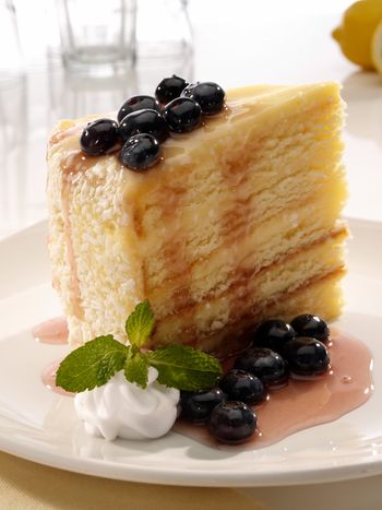 Sweets Food Photography-Lemon Blueberry Cake