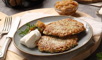 Dinner Food Photography-Potato Pancakes