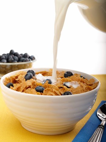 Breakfast Food Photography-Milk and Cereal