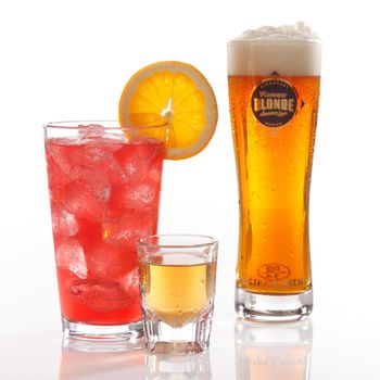 Drinks Food Photography-Beer Cocktail and Shot