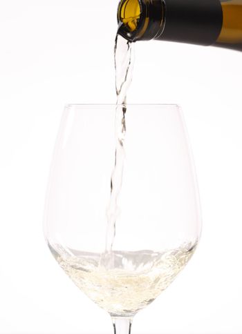 Drinks Food Photography-White Wine Pour