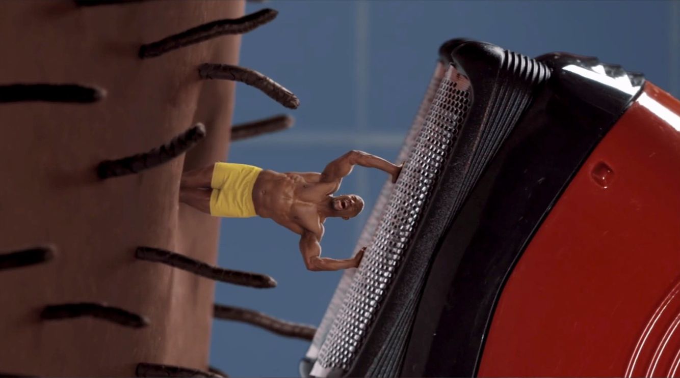 Old Spice Terry Crews commercial set