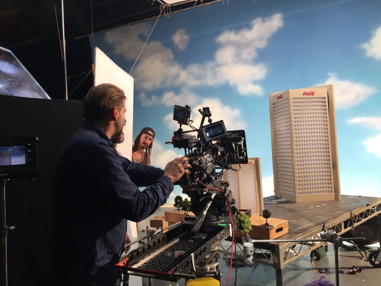 Miniature Coca Cola buildings