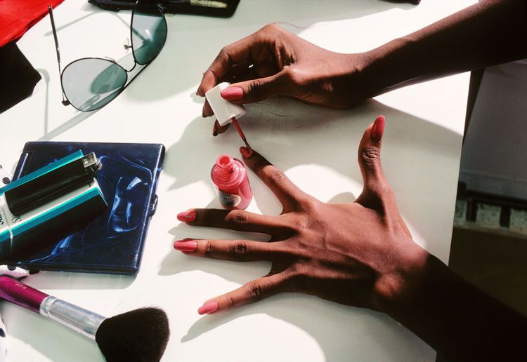 Iman's Hands, New York, 1982