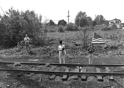 Senator Robet Kennedy Funeral Train to Arlington, 1968